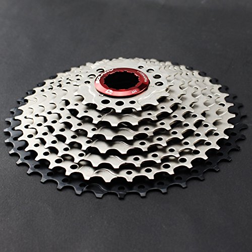 CYSKY 11-40T MTB 9 Velocidades Cassette Fit Bicicleta de Montaña Bicicleta de Carretera Compatible para SRAM, Shimano, Sunrace 9 Speed Freehub Body