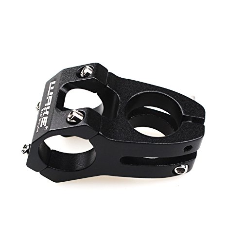 CYSKY Bike Stem 31.8 45mm Aleación de Aluminio Mountain Bike Stem Corto del Manillar de la Bicicleta para la mayoría de Las Bicicletas BMX MTB Road Bike (Negro)