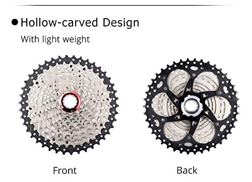 CYSKY Cassette de 8 velocidades 11-42T para Bicicleta de montaña, Bicicleta de Carretera, MTB, BMX, SRAM, Shimano