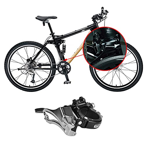 CYSKY Desviador Delantero de Bicicleta, desviadores Delanteros de Bicicleta de montaña de 3 velocidades, desviador Delantero de Bicicleta de Carretera MTB, palancas de Cambio de 3 velocidades