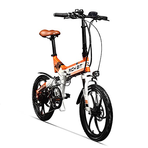 cysum TOP730 20 Pulgadas Bicicleta eléctrica Plegable para Adultos, 48V 8Ah Batería Citybikes, 25 km/h Shimano 7 Speeds MTB de Doble suspensión ebikes…