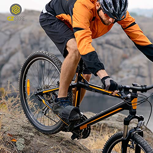 CZ Store Correa para Pedales de Bicicleta | Juego de 2 | ✮GARANTÍA DE POR VIDA✮ - Reposapies de Nylon, Tira Adhesiva Doble Ajustable para los Pies - BMX, MTB, Bicicletas Estáticas de Ejercicio