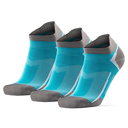 DANISH ENDURANCE Calcetines de Deporte Low Cut Pro (3 x Azul Caribeño, EU 43-47)