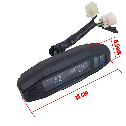 Dcolor Tacómetro digital universal para motocicleta con pantalla LCD,contador de carburador,contador de kilómetroscon sensor