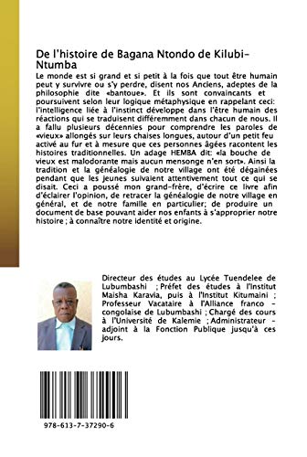 De l’histoire de Bagana Ntondo de Kilubi-Ntumba