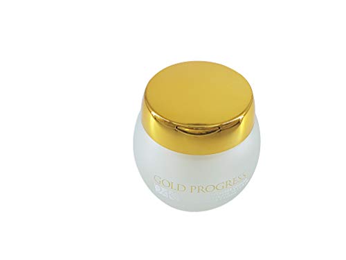 Deliplus Crema reparadora de lujo, 24 K Gold Progress, a base de partículas de oro, cara, cuello y escote, reafirmante, reparante - 50 ml