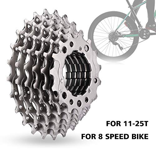 Demeras Cassette de Rueda Libre para Bicicleta Cassette de Rueda Libre de 8 velocidades Cassette de Rueda Libre para Bicicleta