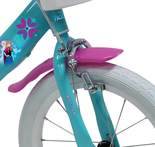 Denver Bike Frozen - Bicicleta (16", Vertical, Ciudad, Acero, Blanco/ Rosa 40,6 cm (16")