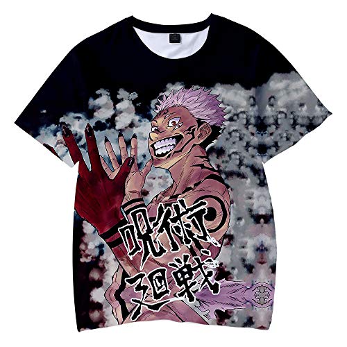 De.Pommeyeux 2021 Anime Jujutsu Kaisen 3D Print T-Shirt Mujer/Hombres Casual Manga Corta Camiseta