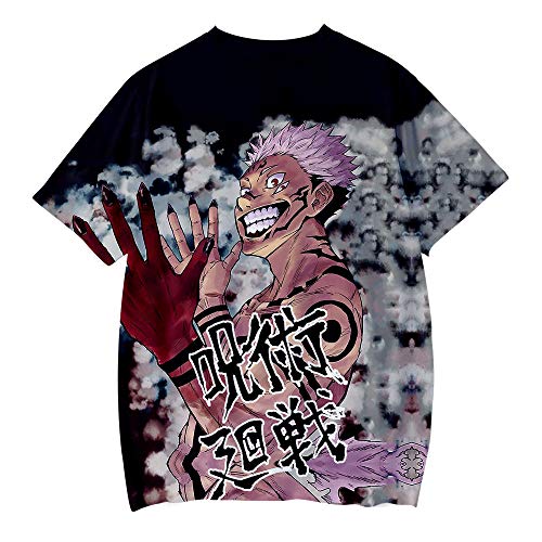 De.Pommeyeux 2021 Anime Jujutsu Kaisen 3D Print T-Shirt Mujer/Hombres Casual Manga Corta Camiseta