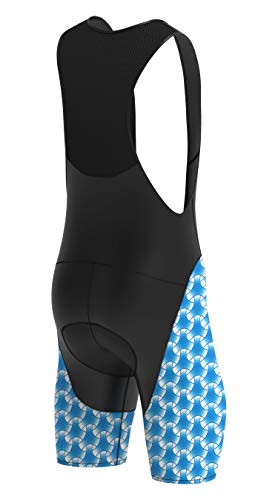 Deportes Hera Ropa Ciclismo Culote Corto con Tirantes y Badana Gel Culotte Ciclistas MTB Hombre