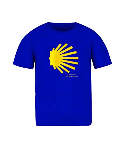 Desconocido Camiseta Niño Camino de Santiago Xacobeo 2021"Concha (Rojo, 3/4)