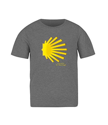 Desconocido Camiseta Niño Camino de Santiago Xacobeo 2021"Concha (Rojo, 3/4)