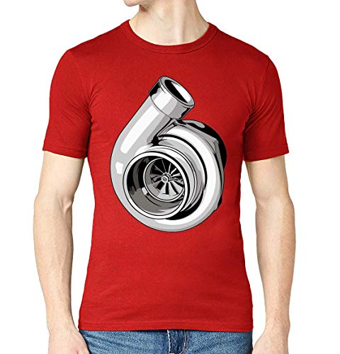 Desconocido Turbocharger Turbo Vector Driver Graphic Camiseta con Cuello Redondo para Hombre X-Large