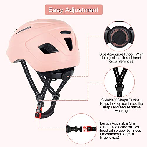 DesignSter Casco Bicicleta para Niños Casco Fnfantil Ajustable (48-52cm) mit Certificación CE para Monopatín Patinaje Ciclismo