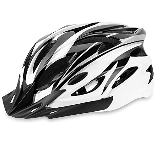 DesignSter Casco Bicicleta Unisex Adulto Unisexo Ajustable 57-63 cm con Visera y Forro Desmontable Especializado para Ciclismo de Montaña Motocicleta