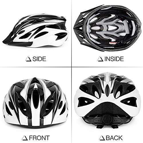 DesignSter Casco Bicicleta Unisex Adulto Unisexo Ajustable 57-63 cm con Visera y Forro Desmontable Especializado para Ciclismo de Montaña Motocicleta