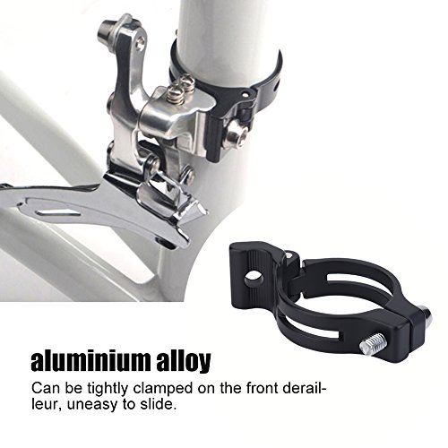 Desviador Abrazadera Aleación de Aluminio Bicicleta Trigger Abrazadera Freno Desviador Tubo Desviador Abrazadera para Soldadura Fuerte Desviador Delantero(34.9mm)