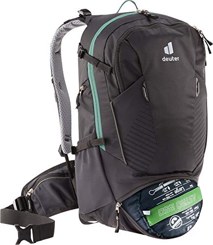 deuter Trans Alpine 24 Mochila de Ciclismo, Unisex, Black, 24 L