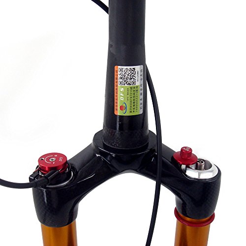 DFS - Horquilla de Aire de Carbono para Bicicleta de montaña o MTB 26/17.5inch