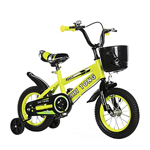 DHMKL 12/14/16/18 Pulgadas Bicis Infantiles Bicicletas NiñOs Bicicletas Infantiles para NiñOs Y NiñAs con Ruedas Entrenamiento Antideslizantes Adecuadas para NiñOs Y NiñAs 2 A 9 AñOs