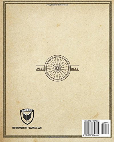 Diario de bicicleta. Bike, eat, sleep, repeat. Cuaderno de viaje. Regalo.Libreta: Wanderlust Journals
