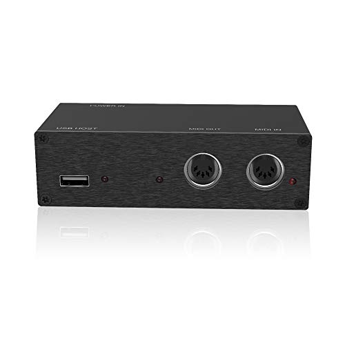 DigitalLife USB MIDI Host Box - Conversor USB Tipo-B a MIDI de 5 Pines