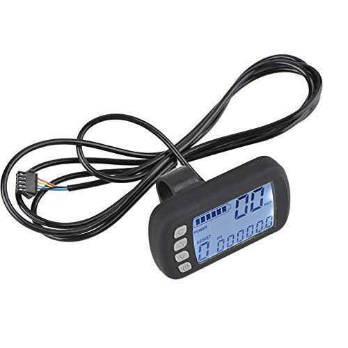 Dilwe Kit de Panel LCD de Controlador de Motor sin Escobillas con Ajuste de Freno de Velocidad Sensor para Bicicleta Eléctrica 24V 36V 250W 350W