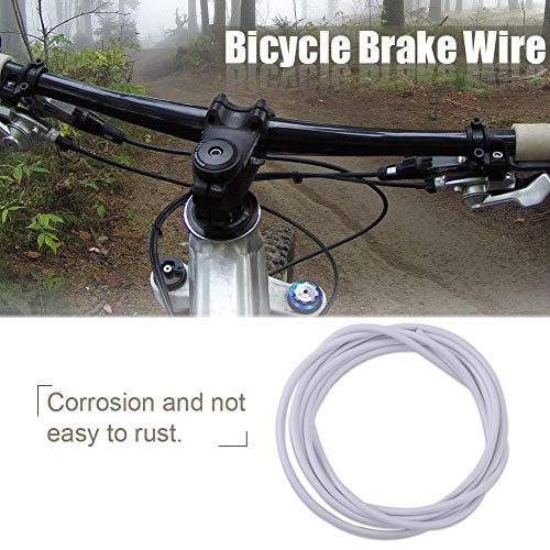 Dioche Cable Freno Bicicleta, Cable de Freno Desviador de Cables de Freno Cable de Compensación Cable de Freno Interno para Bicicletas Mountain Road Bikes(Blanco)