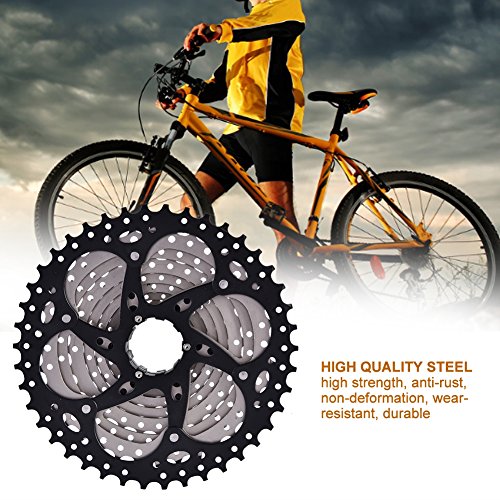 Dioche Cassette de Velocidad de Bicicleta, Bicicleta Rueda Libre Piñón 10 Velocidad 11-42T Accesorio de Reemplazo de Bicicleta