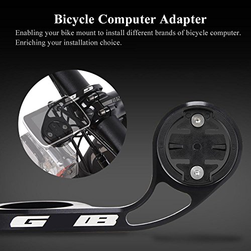 Dioche Soporte Delantero Exterior, Base de Adaptador de Bicicleta de Plástico Duradero para Bicicleta de Montaje de Extensión para Computadora(para Garmin)