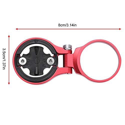 Dioche Soporte para Computadora de Bicicleta, Soporte de Aluminio para Ciclismo de Aleación de Bicicleta, Odómetro de Extensión, Soporte para Computadora(para Garmin-Rojo)