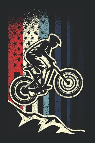 Dirt Jumping Mtb Us Flag - Freestyle Supercross Dirt Bike Notebook: Daily Planner I Journal For Daily Notes I Daybook Logbook Gift I 110 Pages Dotted Lined I 6 X 9 Inches