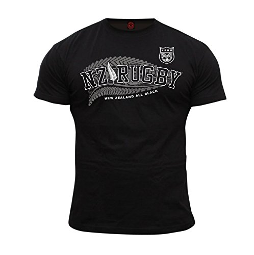 Dirty Ray Rugby New Zealand All Black Camiseta Hombre KRB2 (L)