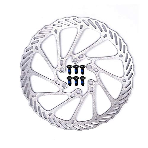 Disco de Freno de Disco de Bicicleta, Bike MTB Disc Wave Ø160MM, Con 6 Tornillos, Unisex Niños, Disipación de Calor Rápida, Ningun Ruido, para Bicicleta de Carretera, Bicicleta de montaña, BMX