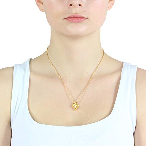 Diseño Mujer-colgante drachenfelshotel bebé de plata chapado en oro - D BHE 31/AGR