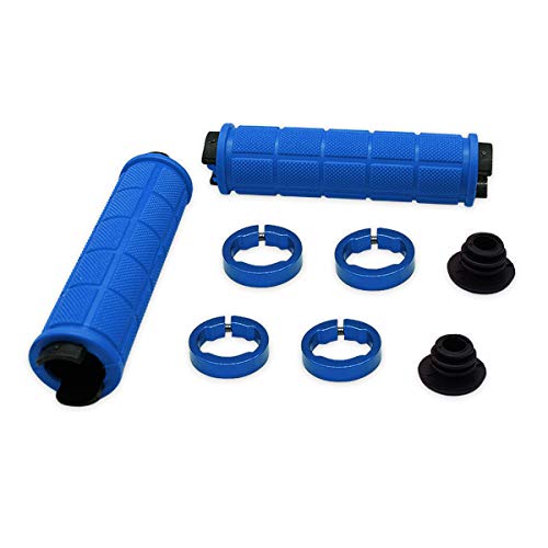 Disino Puños Bici 22mm, Puños Ergonomicos MTB 130mm Largo Handlebar Grips Manguitos Bicicleta Montaña Antideslizante para BMX