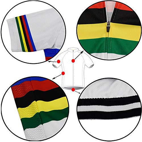 Divertido Ciclismo Jersey Hombres Ciclismo Jersey Francia España Bicicleta Retro Azul Ropa Ciclismo Ropa Racing Ropa Ciclismo Braetan, 10, M