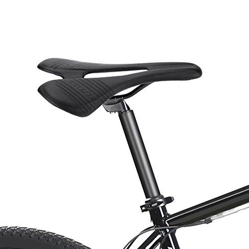 Docooler Sillín de Fibra de Carbono MTB Bicicleta de Montaña Bicicleta de Carretera Cojín Asiento Ligero para Ciclismo (Fibra de Carbono)