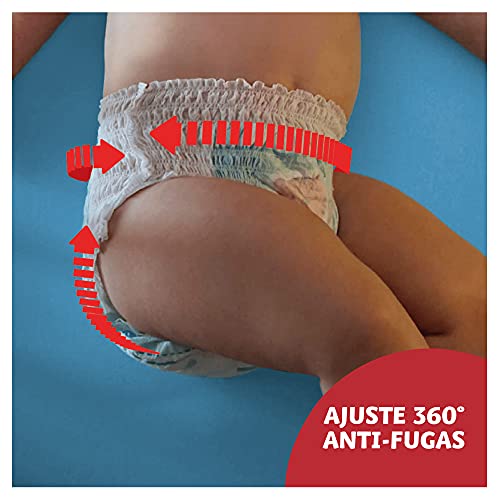 Dodot Pañales Bebé Pants Talla 7 (+17 kg), 115 Pañales, Pañal-Braguita con Ajuste 360° Anti-Fugas, Pack Mensual