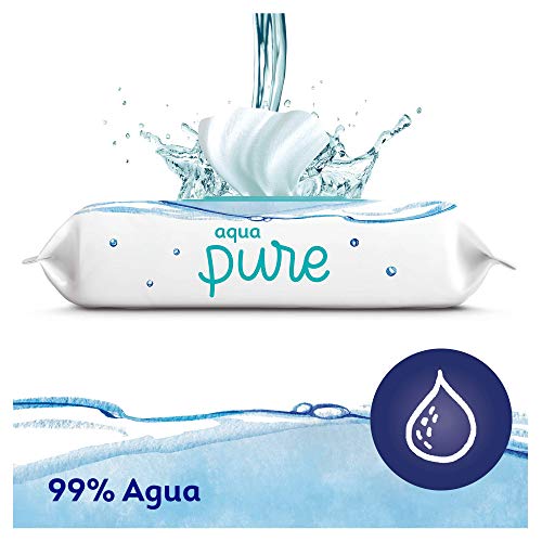 Dodot Toallitas Aqua Pure para Bebé, 99% Agua, 864 Toallitas, 18 Paquetes (18 x 48)