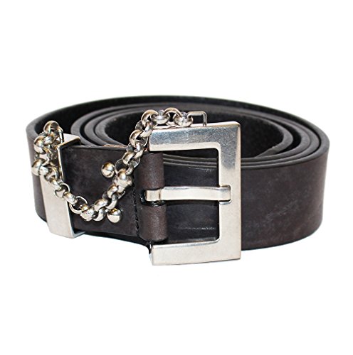 Dolce & Gabbana D&G - Cinturón de hombre con barra recta de cuero DC0838E14F, color negro talla 105 cm.