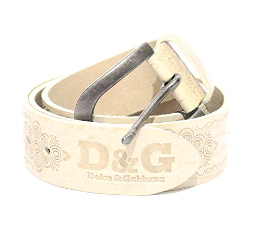 Dolce & Gabbana D&G - Cinturón Vitello Stone Washed DC0179E11M/51215 col. Beige talla 110 cm