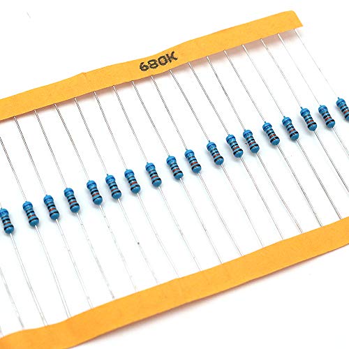 DollaTek Componentes electrónicos (Total 1390 PCS) - Diodos LED, 30 resistencias de valores, Condensador electrolítico, Condensadores de cerámica, Diodos, Transistor