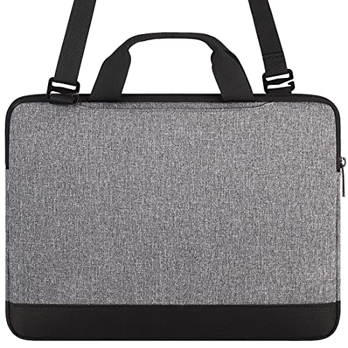 DOMISO 17 Pulgadas portátil de Bolsillo Bolsa de Hombro para 17.3" MSI GS73VR Stealth Pro/IdeaPad 300 320 321 / HP Envy 17/LG gram 17"/ ROG Strix GL702VS, Gris