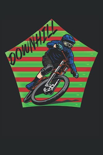 Downhill: Downhill Notebook - Grande quaderno a righe - 120 pagine a righe per registrare pensieri, idee e impressioni. Grande idea regalo per i ... perfetto per ciclisti, MTB e mountain biker.