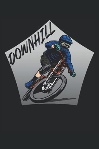 Downhill: Downhill Notebook - Grande quaderno a righe - 120 pagine a righe per registrare pensieri, idee e impressioni. Grande idea regalo per i ... perfetto per ciclisti, MTB e mountain biker.