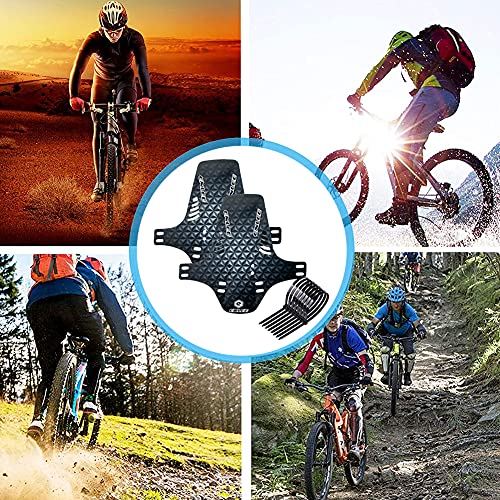 Dream HorseX Guardabarros de Bicicleta de montaña, 2 Guardabarros de Bicicleta Delantero y Trasero para MTB 26"27,5" 29"Pulgadas Fat Bike MTB Tie