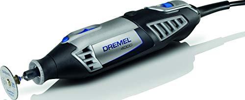 Dremel 4000 - Multiherramienta, 175 W, kit con eje flexible, 65 accesorios y 4 complementos, velocidad variable 5.000 - 35.000 rpm para tallar, grabar, fresar, amolar, limpiar, pulir, cortar y lijar