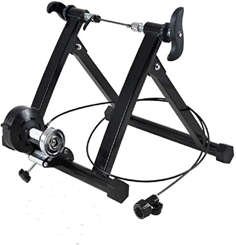 DSHUJC Entrenador Turbo Magnético, Entrenador de Bicicleta Interior Variable/Plegable Niveles Variables Entrenador Turbo de Resistencia Magnética, para Bicicletas o Rueda, 20~22 pulga